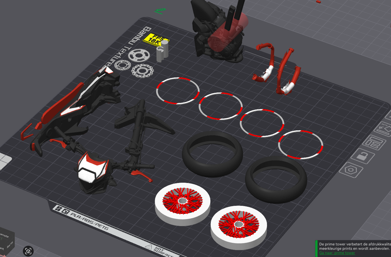 Beta RR 50 Track - 3D Print Parts