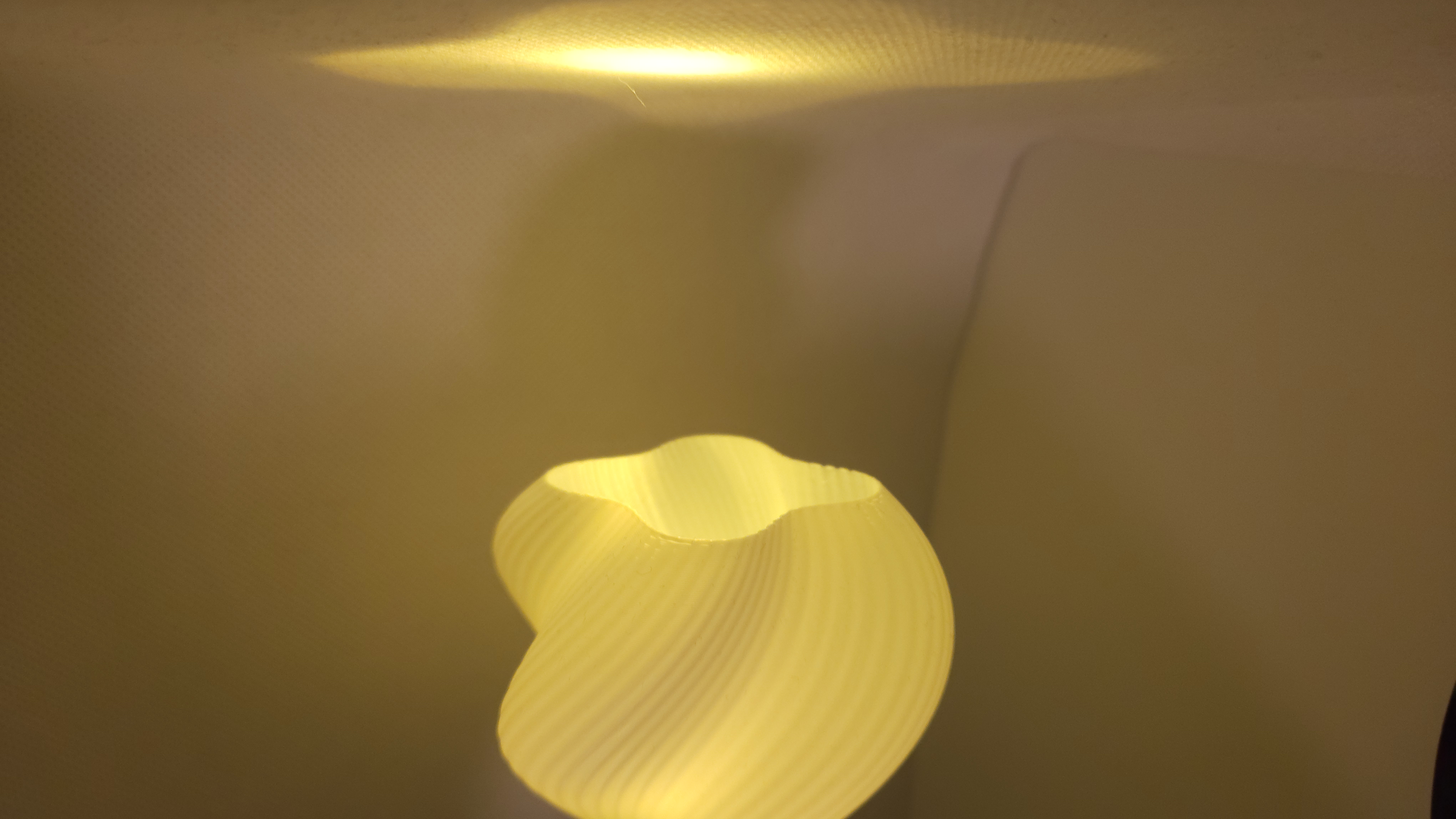 3D Printed Lamp Close-up